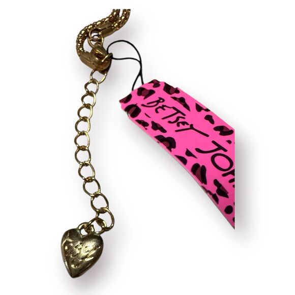 Betsey Johnson Crystal Rhinestone Necklace Monkey Gold Tone Necklace Bundle New - Picture 5 of 8